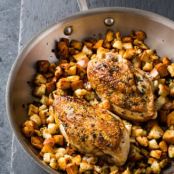 Skillet Chicken and Stuffing for Two